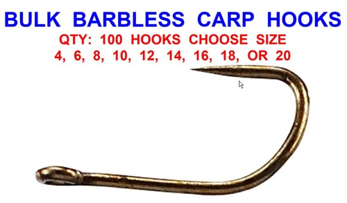 Bulk 100 barbless bronze - barbless,