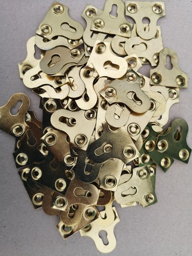 Brass plated 40mm slotted - 40mm,