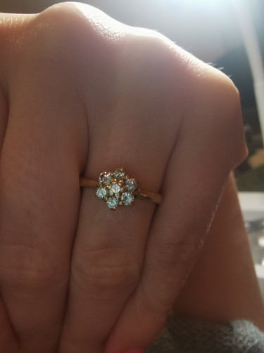 18ct diamond flower - diamond,
