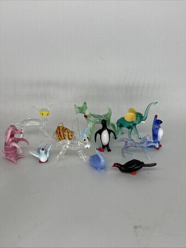 Vintage mini glass animal - vintage,