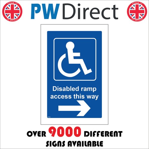 Sign disabled ramp - sign, this