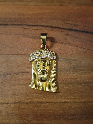 Jesus piece pendant - pendant, tone