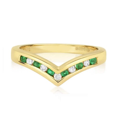 Real emerald and diamond - real,