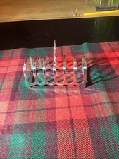 Stunning Small Fully Hallmarked Toast Rack. 10cm Wide 57gms 1960