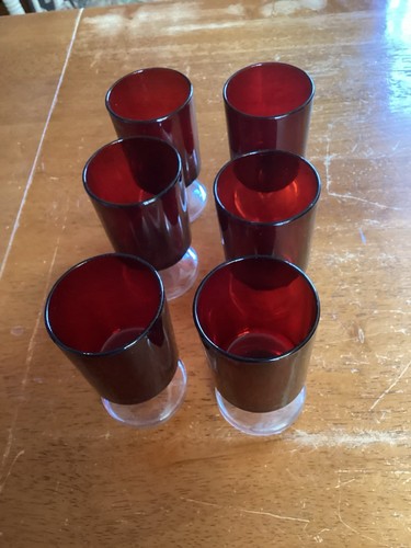 Six vintage luminarc cavalier - six,