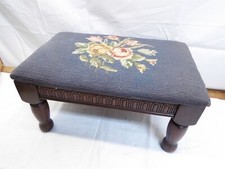 Wooden Foot Stool Floral