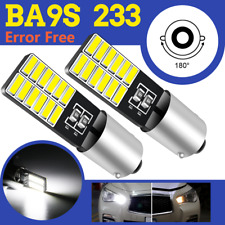 2Pcs H10W 10W BA9S Angel Eyes Parking Light Halo Rings Xenon White Bulbs Canbus