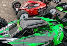 ASUGA Team Corally 1/8 Roof Skids Guards Rails Protection TPU Black Red Blue