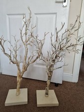 2 X 90cm Manzanita Wedding Trees, Wishing Tree, Guest Book , Crystal Tree