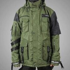 Men's Techwear Green Parka