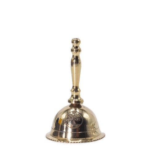 Small altar brass bell tree - brass,