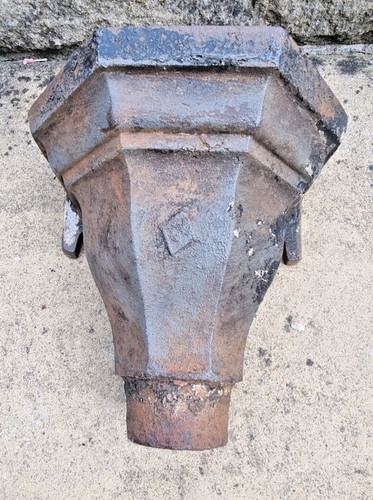 Old antique cast iron - iron, drain