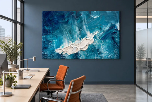 Hand finished artwork cascade - hand,