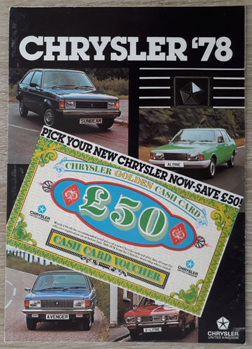 Chrysler range brochure 1978 - brochure,