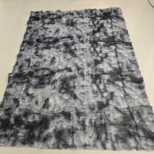 Faux Fur Tie-Dye Rug – Shaggy, Decorative Floor Mat