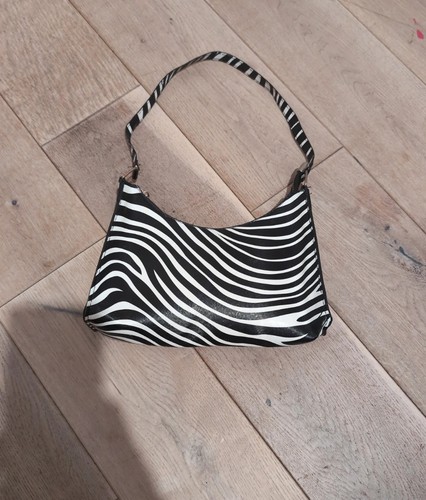 Zebra print funky handbag - print,