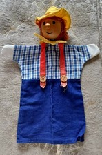 Vintage Dr Rolf Ottmuller Seppl wooden head hand puppet