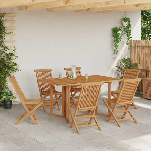 Walplus piece teak garden - walplus, 7