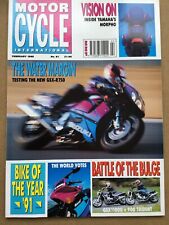 Motor Cycle International Magazine - February 1992 - GSX-R750 GSX1100G v Trident