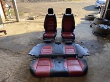 JAGUAR Xf  SEAT INTERIOR COMPLETE IN BLACK RED LEATHER FRONT REAR 2015 - 2019