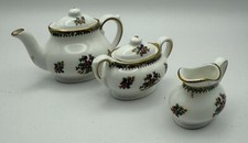 Vintage Coalport Ming Rose Miniature Tea Set