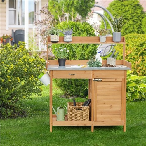Garden potting bench - potting,