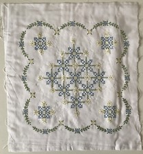 * A Hand Embroidered 18x20