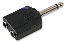 2x Mono 6.35mm Female Socket