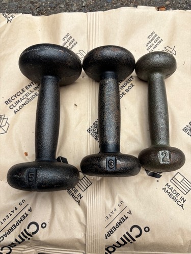 Vintage single bun dumbbells - vintage,