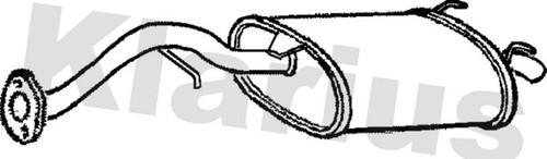 Klarius rr255v muffler exhaust - klarius,