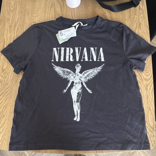 Nirvana black graphic - h&m,