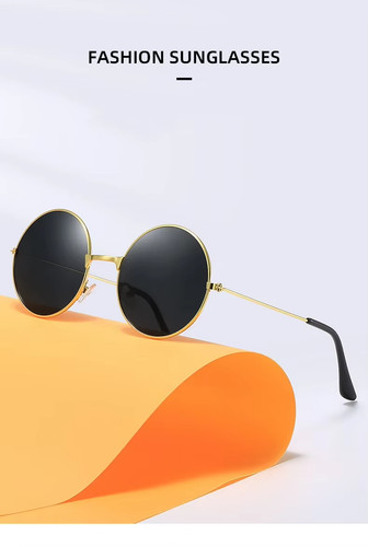 Round lens sunglasses - round,