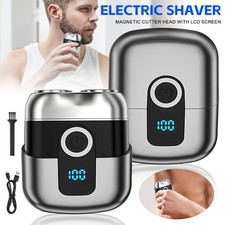 USB Mini Electric Foil Shaver for Men – Compact Travel Razor – Pocket Portable