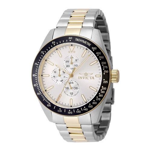 Invicta aviator quartz silver - aviator,
