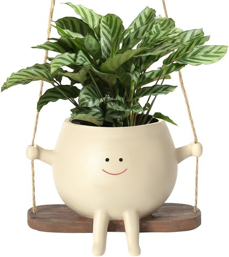 Swing face planter pot - planter,