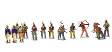 Britains / Johillco Painted Lead Indians & Other Figures