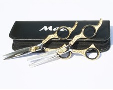 6" Professional Hairdressing Scissors Barber Hair cutting Shears Set Gold/Silver