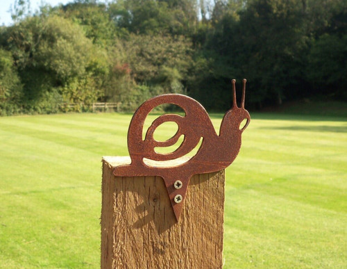 Rusty metal snail - rusty,