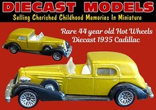 1935 CADILLAC FLEETWOOD LIMO OLD 1981 VINTAGE HOT WHEELS DIECAST SCALE MODEL CAR
