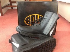 Sole Mate Steel Toe Capped High Leg Work Boots - Size 12 - (Lace up and Zip-up)