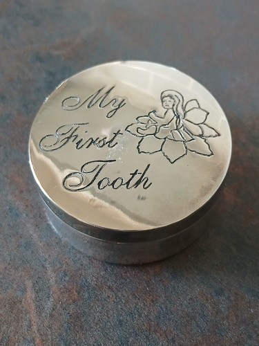 Silver plated trinket box - trinket, 'my