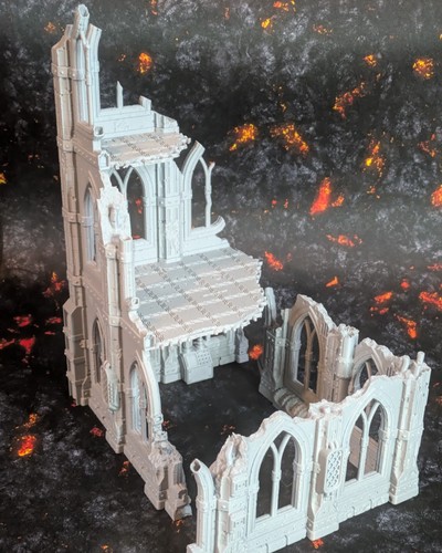 Sci gothic ruined building - sci,