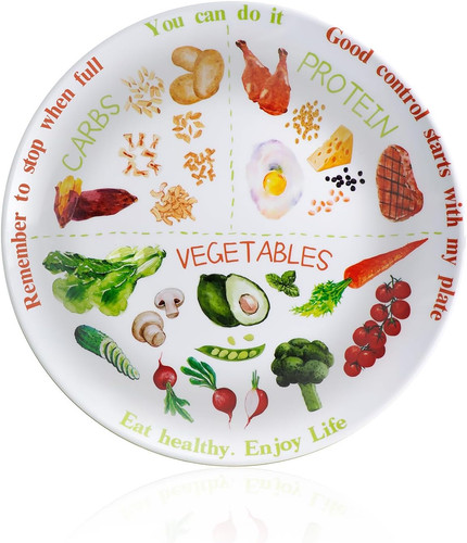Portion control plate for - 10",