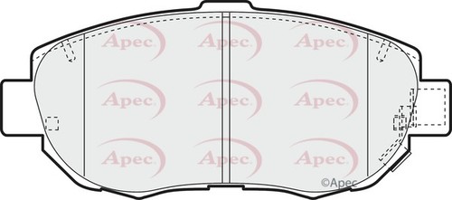 Apec pad1096 front brake pad - pad1096,