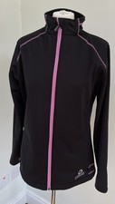 Sunderland of Scotland Golf Full Zip Softshell Fleeced Jacket Size 12/L Black 