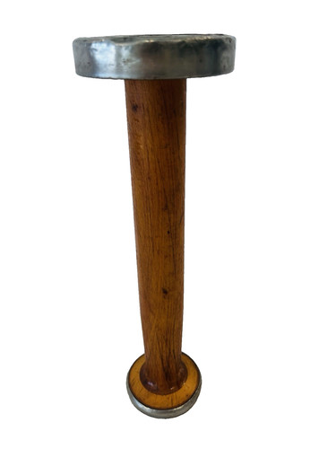 Vtg wooden industrial spool - wooden,