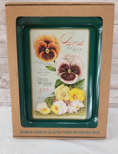 New burpee seed tin - new, serving