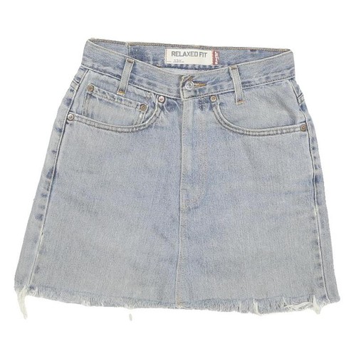 Levi womens blue denim mini - blue,