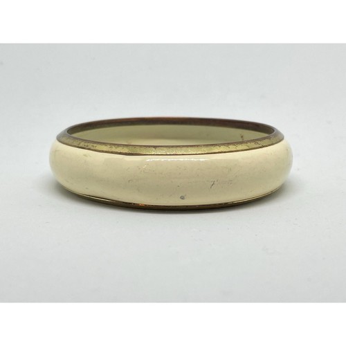 Cream enamelled midi - , width