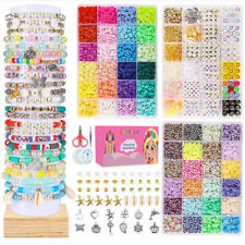 LuminaLux Clay Beads Set Bracelet Making Kit Clay Flat Polymer Beads Jewellery